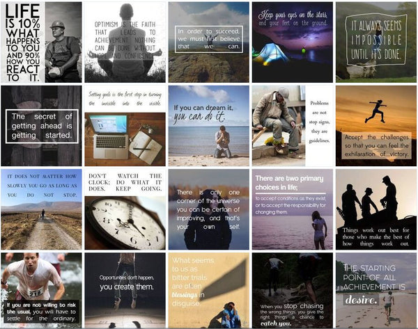 100 Motivation Based Social Posters